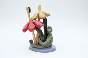 Froggy Flower Toothbrush Holder