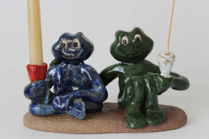 Froggy Friends Incense and Candler Holder